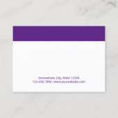 Rappel de rendez-vous Bordure moderne violet gras (Dos)