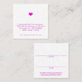 rappel de rendez-vous cardiaque carré (Devant / Derrière)