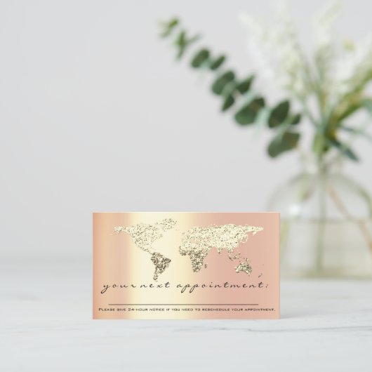 Rappel de rendez-vous Carte Word Gold Trader Finan (Debout devant)