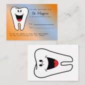 Rappel de rendez-vous chez Happy Tooth Dentiste (Devant / Derrière)