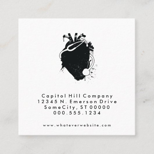 rappel de rendez-vous chez le médecin carré (Devant)