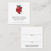 rappel de rendez-vous chez un médecin carré (Devant / Derrière)