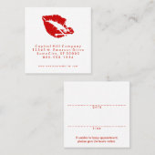 rappel de rendez-vous de baiser de crâne carré (Devant / Derrière)