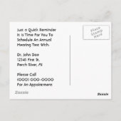 Rappel de rendez-vous de couple rétro par carte po (Dos)