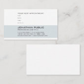 Rappel de rendez-vous de médecin dentiste de santé (Devant / Derrière)