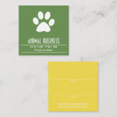 rappel de rendez-vous de patte d'animal familier (Devant / Derrière)