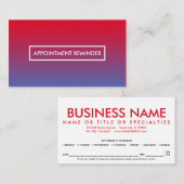 rappel de rendez-vous de perte de temps (Devant / Derrière)