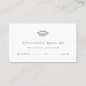 Rappel de rendez-vous de salon minimal (Devant)