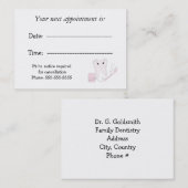 Rappel de rendez-vous dentaire (Devant / Derrière)