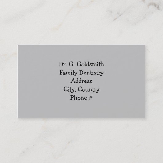 Rappel de rendez-vous dentaire (Dos)