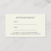 Rappel de rendez-vous dentaire professionnel (Dos)