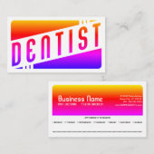 rappel de rendez-vous des dentistes rétroactifs (Devant / Derrière)