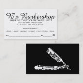 rappel de rendez-vous des icônes barber razor (Devant / Derrière)