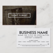 rappel de rendez-vous des leçons de musique (Devant / Derrière)