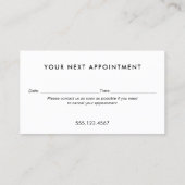 Rappel de rendez-vous du rose Gold Shimmer (Dos)