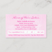 Rappel de rendez-vous du salon Ciseaux roses Fille (Dos)