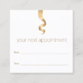 Rappel de rendez-vous du salon de coiffure (Devant)