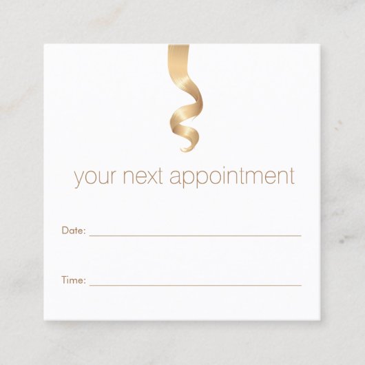 Rappel de rendez-vous du salon de coiffure (Devant)