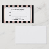 Rappel de rendez-vous du salon de coiffure en or r (Devant / Derrière)