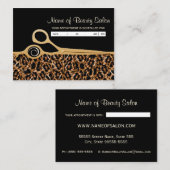 Rappel de rendez-vous du salon Léopard d'or noir (Devant / Derrière)