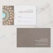 Rappel de rendez-vous du thérapeute Gold Lotus Man (Devant / Derrière)