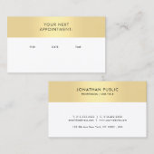 Rappel de rendez-vous Elegant Gold Look Modèle (Devant / Derrière)