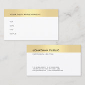 Rappel de rendez-vous Élégant Modèle d'apparence o (Devant / Derrière)