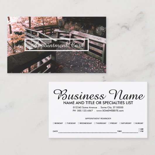 rappel de rendez-vous en planches de bois (Devant / Derrière)