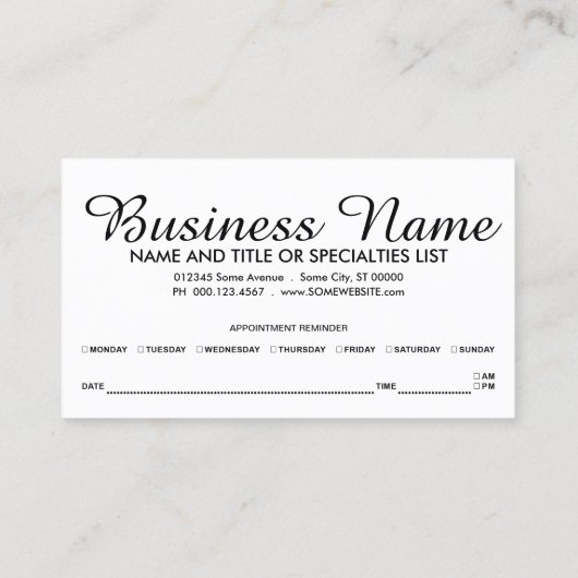 rappel de rendez-vous en planches de bois (Dos)