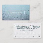 rappel de rendez-vous en verre vapeur (Devant / Derrière)