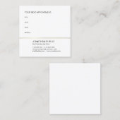 Rappel de rendez-vous Gold Blanc Design élégant (Devant / Derrière)