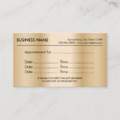 Rappel de rendez-vous Gold moderne (Devant)