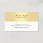 Rappel de rendez-vous Gold White Elegant Modèle (Dos)