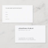 Rappel de rendez-vous Médecin-thérapeute Médicale (Devant / Derrière)