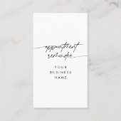 Rappel de rendez-vous minimal Script Nom commercia (Devant)