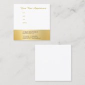 Rappel de rendez-vous Moderne Faux Gold Modèle (Devant / Derrière)