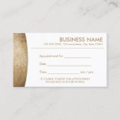 Rappel de rendez-vous moderne Gold élégant (Devant)