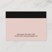 Rappel de rendez-vous Moderne Gras Bordure Rosée (Dos)