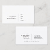 Rappel de rendez-vous Moderne Style Propre (Devant / Derrière)