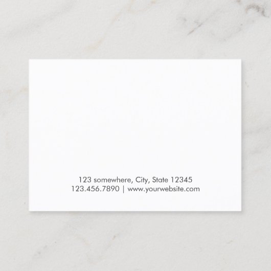 Rappel de rendez-vous noir et blanc clair (Dos)