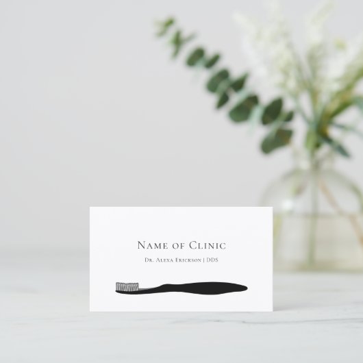 Rappel de rendez-vous pour dentiste simple brosse  (Debout devant)