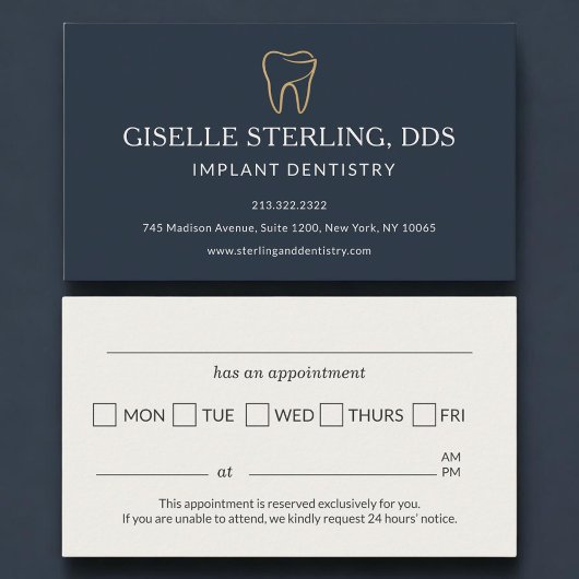 Rappel de rendez-vous pour implant dentaire