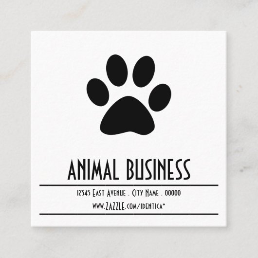 rappel de rendez-vous pour la patte de l'animal (Devant)