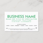 rappel de rendez-vous pour la perte de citron (Dos)