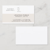 Rappel de rendez-vous simple et élégant (Devant / Derrière)