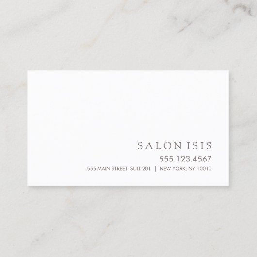 Rappel de rendez-vous simple Rose Gold Salon Spa (Dos)