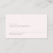 Rappel de rendez-vous Spa simple de salon rose (Devant)