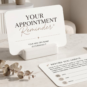 Rappel de rendez-vous Taupe Minimaliste Design Spa