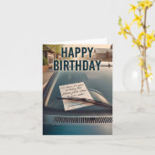 Rappel de stationnement Carte d'anniversaire (Fleur jaune)