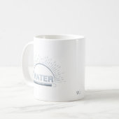 Rappel d'eau Bonne Journée Tasse Bleue (Devant gauche)